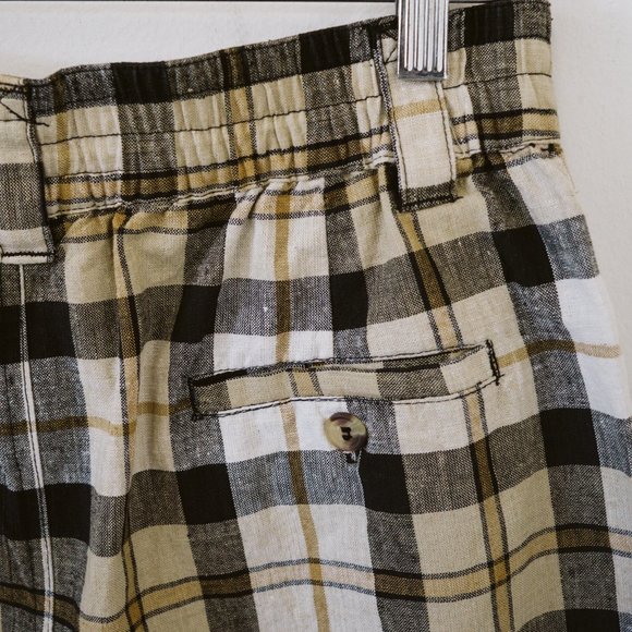 1980s Check Shorts-Union Khaki - Picture 6 of 7